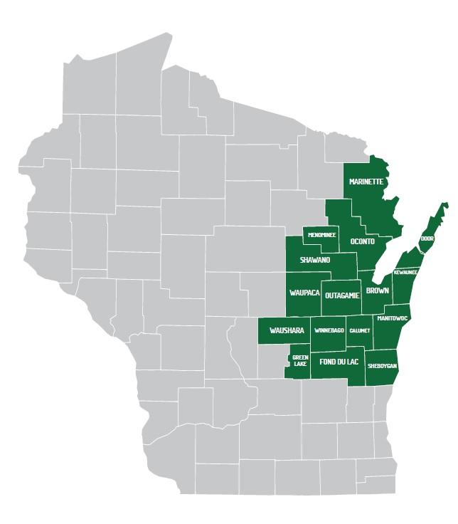 Wisconsin Dental Society Region 2 Map
